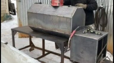 Bbq smoker build, reverse flow