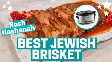 BEST JEWISH BRISKET RECIPE - Perfect for Rosh Hashanah! SLOW COOKER!