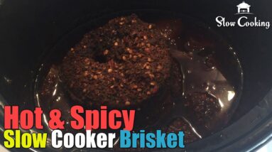 Hot and Spicy Slow Cooker Brisket