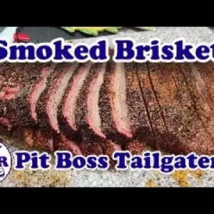 Smoked Brisket On The Pit Boss Tailgater Pellet Grill | Man Kitchen Recipes