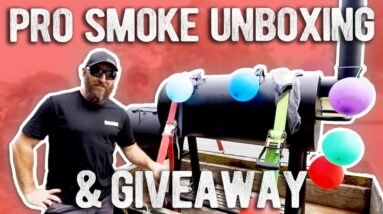 Pro Smoke Offset Smoker Unboxing and Build then we give it away.