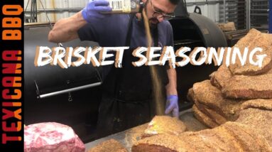 Texas style Brisket seasoning Rub with salt pepper and love