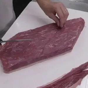Trimming a Competition brisket