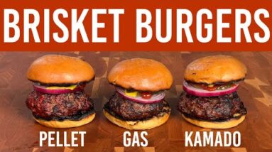 Brisket Burger | Smoked On The Pellet - Gas - Kamado Grill
