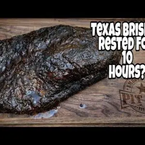 Texas Brisket Best Kept Secret - Brisket Rested For 10 Hours