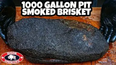 Texas Style Brisket - Smoked On A 1000 Gallon Pit