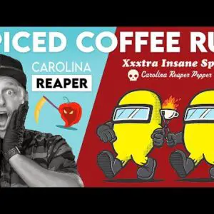 Making a BBQ Coffee Rub with Carolina Reaper Peppers 🔥 #coffee #coffeerub #carolinareaper #bbqtips