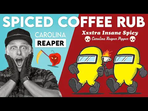Making a BBQ Coffee Rub with Carolina Reaper Peppers 🔥 #coffee #coffeerub #carolinareaper #bbqtips