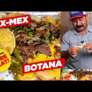 TEX-MEX BOTANA: The Original "Nachos Deluxe" Recipe (with FAJITAS!!)