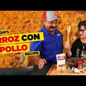 My Abuela's ARROZ CON POLLO Recipe (Taught by Mom) Mexican Chicken & Rice Recipe