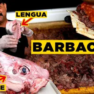 How To Make BARBACOA de Res en Pozo (Whole Beef Head, Cheeks & Lengua)