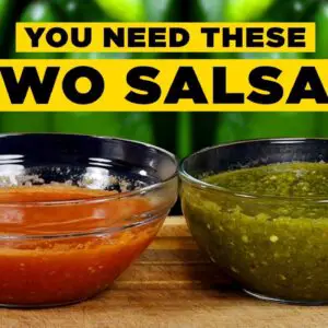 TWO SALSAS You Always Need: Easy Mexican Salsa Roja & Salsa Verde Recipe