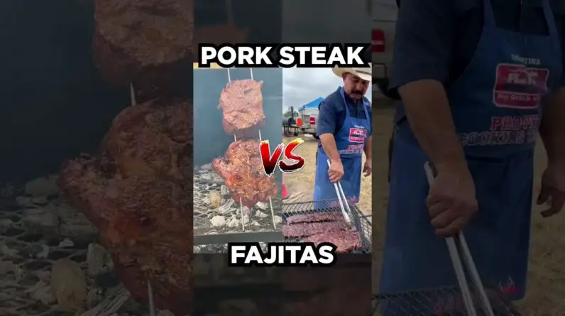 You Can Only Choose One 🔥 Fajitas vs Pork Steak (Boston Butt) #texas #bbq