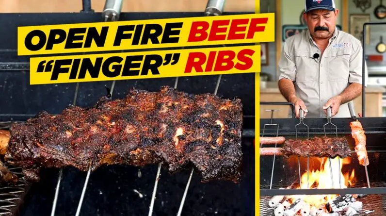 How to Grill Beef "Finger" Ribs the Old School Way (Open Fire Style & Recipe)