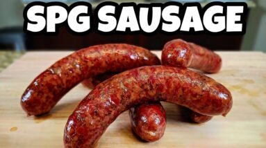 SPG Sausage - Homemade Sausage Recipe Perfect For Beginners - Smokin' Joe's Pit BBQ