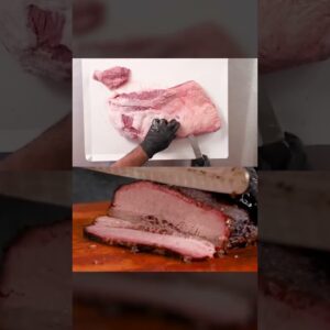Brisket Before & After Texas Style ? A thing of beauty ? #bbq #barbecue #brisket