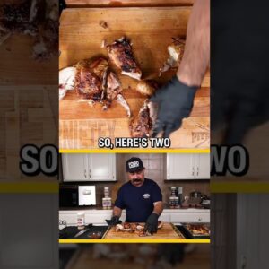 How to Slice ONE Pollo Asado into EIGHT Pieces #bbq #grill #pollo #carneasasa #fajitas