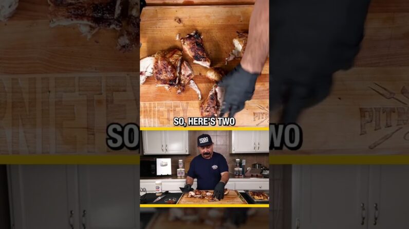 How to Slice ONE Pollo Asado into EIGHT Pieces #bbq #grill #pollo #carneasasa #fajitas