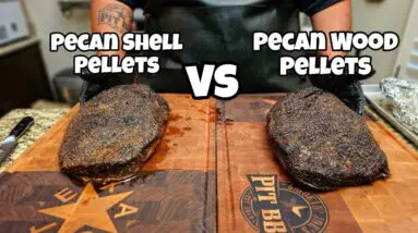 Pellet Smoker Brisket - Smokin' Pecan Shell Pellets vs. A Very Popular Brand - Smokin' Joe's Pit BBQ