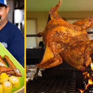 Wood Fire Rotisserie Turkey | This Recipe is Perfect for grilled Thanksgiving Turkey