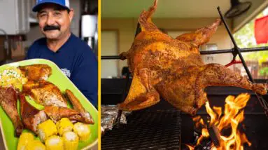 Wood Fire Rotisserie Turkey | This Recipe is Perfect for grilled Thanksgiving Turkey