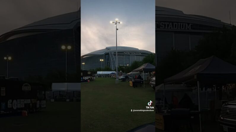 Sunrise at the DEATH STAR (Dallas Cowboys Stadium)
