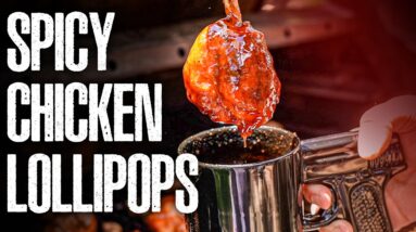 Spicy Chicken Lollipops - EASY Coffee Cup Trick!
