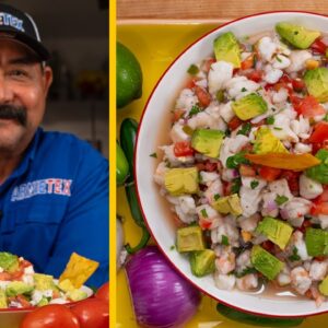 How to Make FRESH CEVICHE South Texas Style (Gulf Shrimp & Halibut Recipe)