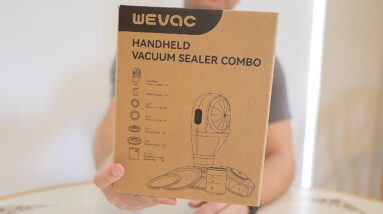 WeVac Electric Handheld Vacuum Sealer Kit Unboxing