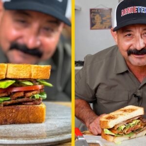 How to Make a PORK BELLY BLT Sandwich with a Homemade Mayonnaise Recipe