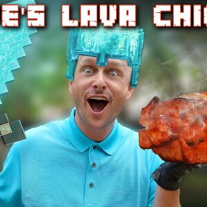 Crafting Steve's LAVA Chicken, it's Super Spicy...