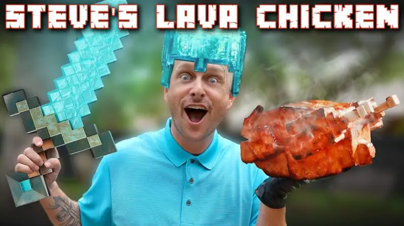 Crafting Steve's LAVA Chicken, it's Super Spicy...