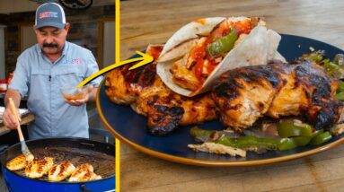 How to Grill JUICY CHICKEN FAJITAS with a Flavorful MARINADE Recipe