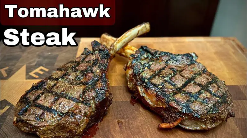 Best Tomahawk Ribeye Steak I've Ever Had - Smokin' Joe's Pit BBQ