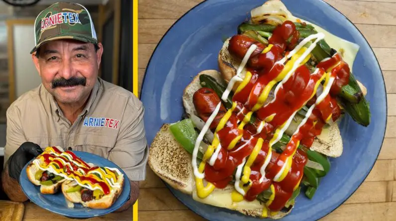 How to Grill STREET STYLE HOT DOGS with all the Fixings