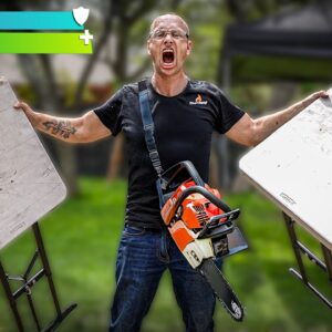 Taking a Chainsaw to my BBQ Prep Table...