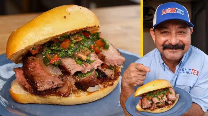 TORTAS de RIBEYE! How to Grill a PERFECT STEAK Sandwich & Chimichurri Recipe