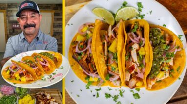 Tacos al Pastor...but with CHICKEN! (Mexican Red Adobo Sauce/Marinade Recipe for Pollo, Pork & More)