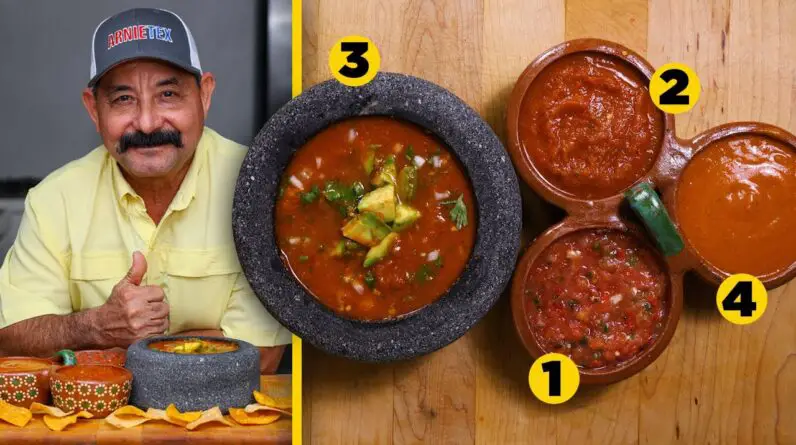 The Salsa Roja Secrets Mexican Restaurants Use: How to Make 4 Salsas w/ the Same Ingredients!