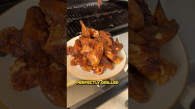 🍗 Grilled & Smoked & Sauced CHICKEN WINGS on the new @recteq X-FIRE PRO 🔥