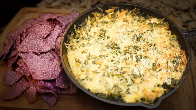 EASY Smoked Spinach and Artichoke Dip #bbq