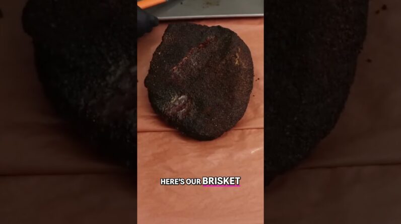 I smoked a brisket and soaked it in fat for 12 hours! #bbq #brisket #barbecue #viral #texas #beef