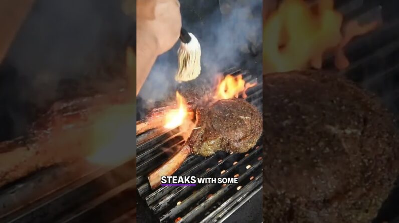 Best Tomahawk Steak I’ve Ever Had! #bbq #bbqgrill #bbqmeat #bbq #steak #barbecue