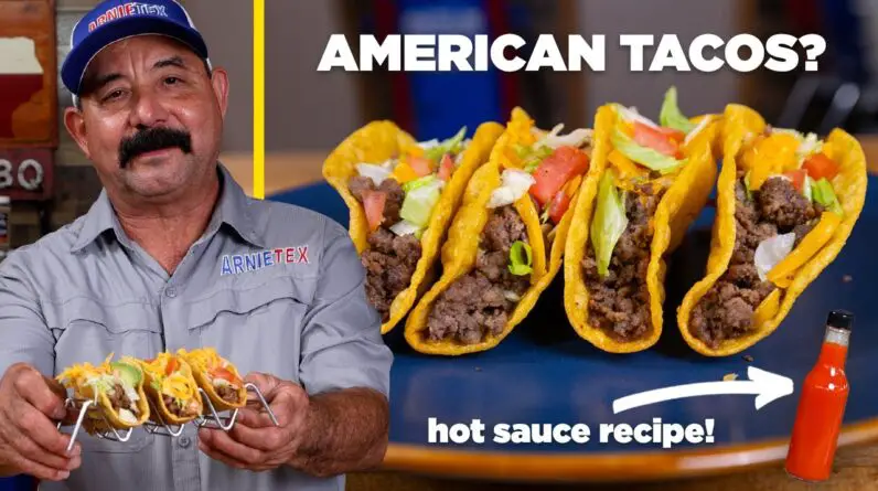 Are the Most Popular Tacos...American? (Crunchy Hard Shell Tacos w/ Ground Beef & Hot Sauce Recipe)