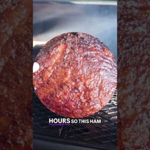 Double Smoked Ham Smacks Every Time! #shorts  #ham #smokedham #barbecue #smokinjoespitbbq #food