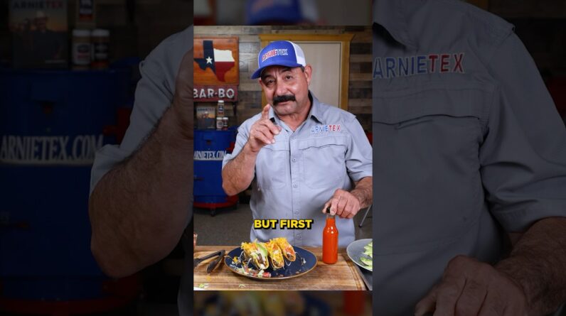 A perfect crispy taco bite requires hot sauce
