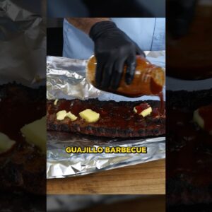 Guajillo-Puya-Arbol BBQ sauce for pork ribs