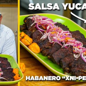 The YUCATECA HABANERO Recipe for SALSA XNIPEC (Mexican Salsa for Tacos, Carnitas & Carne Asada)