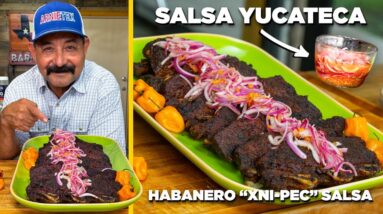 The YUCATECA HABANERO Recipe for SALSA XNIPEC (Mexican Salsa for Tacos, Carnitas & Carne Asada)