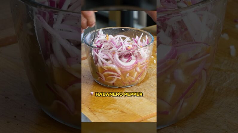 Salsa Xni Pec (dog snout) made with habaneros, red onions and some of this and that 🔥